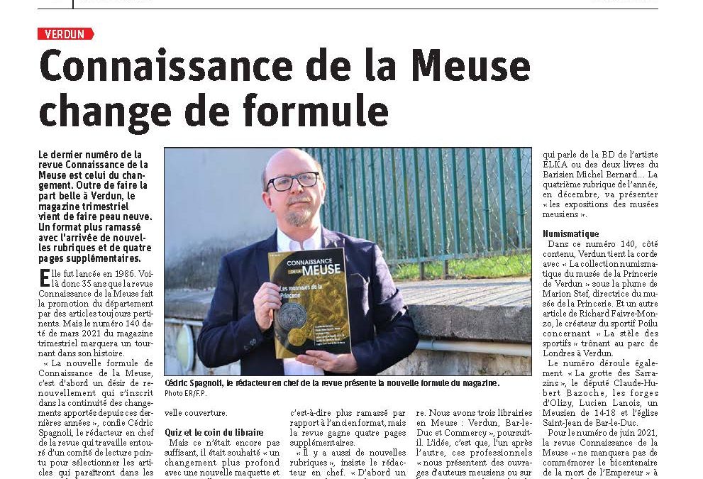 Revue de presse : Connaissance de la Meuse change de formule
