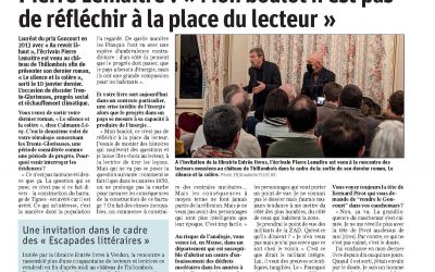 Pierre Lemaitre : « Mon boulot n’est pas de réfléchir à la place du lecteur »