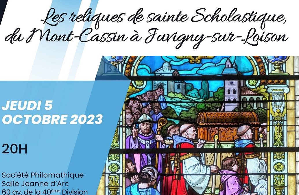 Conférence « Les reliques de sainte Scholastique, de Mont-Cassin à Juvigny-sur-Loison