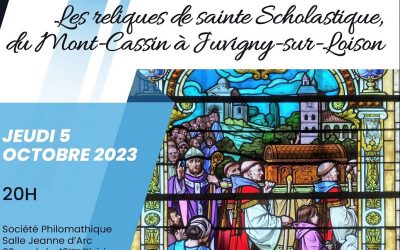 Conférence « Les reliques de sainte Scholastique, de Mont-Cassin à Juvigny-sur-Loison