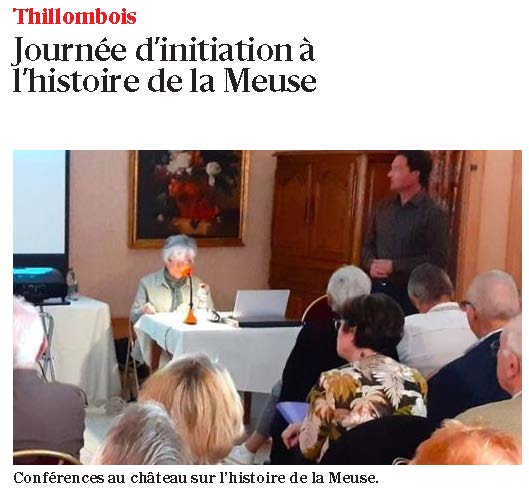 Journée d’initiation à l’histoire de la Meuse