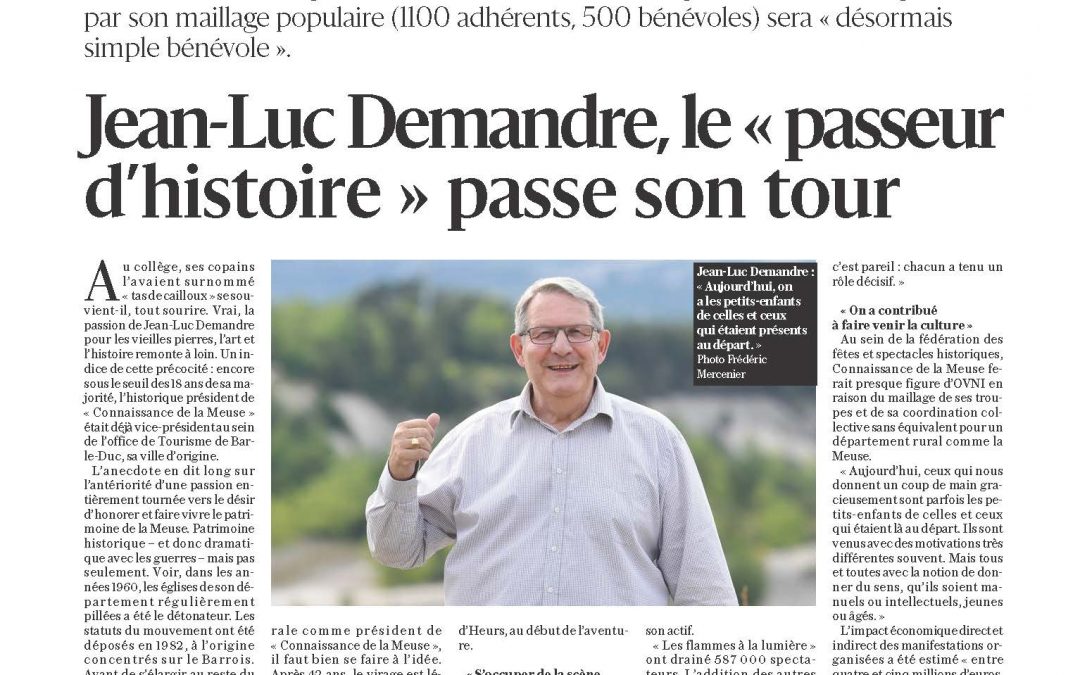 Jean-Luc Demandre, le « passeur d’histoire »…
