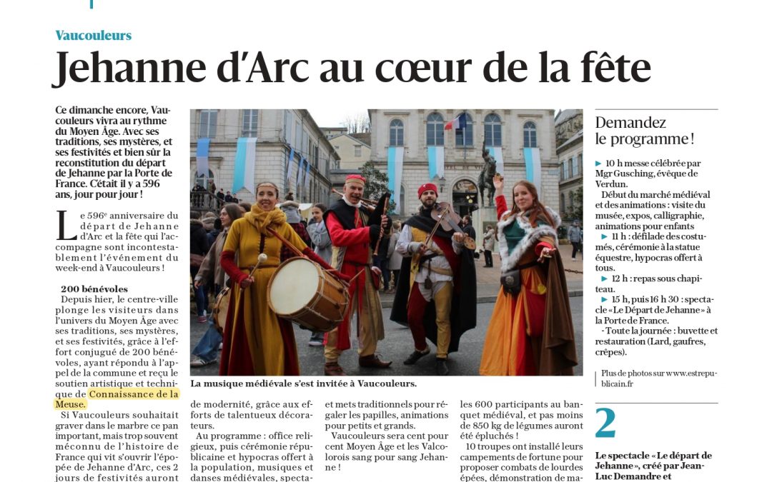 Jehanne d’Arc au cœur de la fête