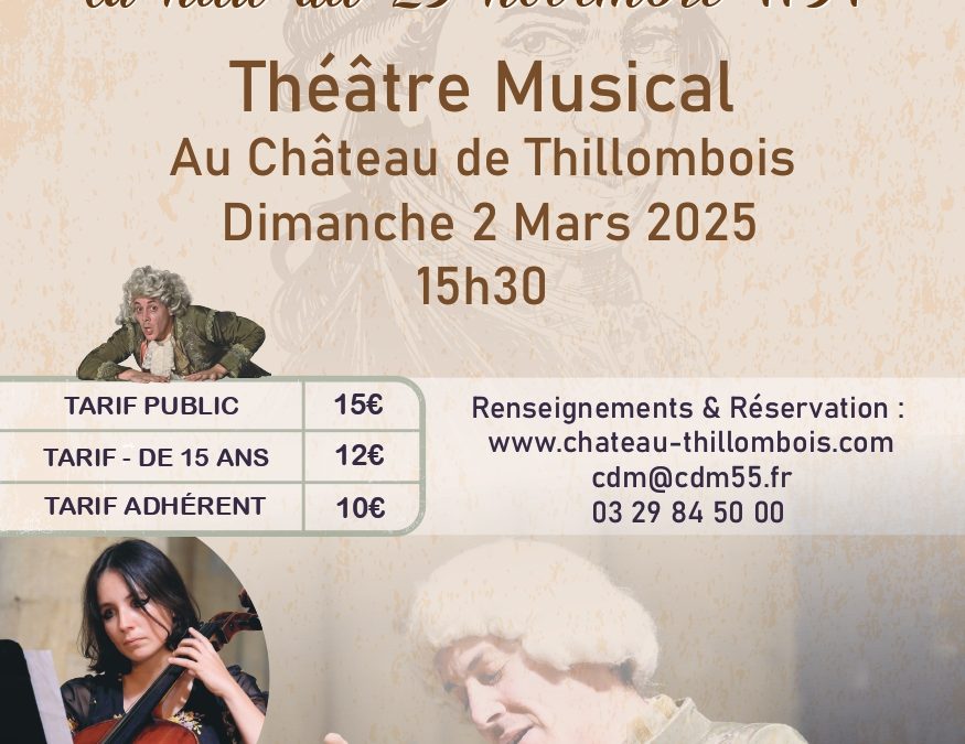 Théâtre musical au château de Thillombois – COMPLET