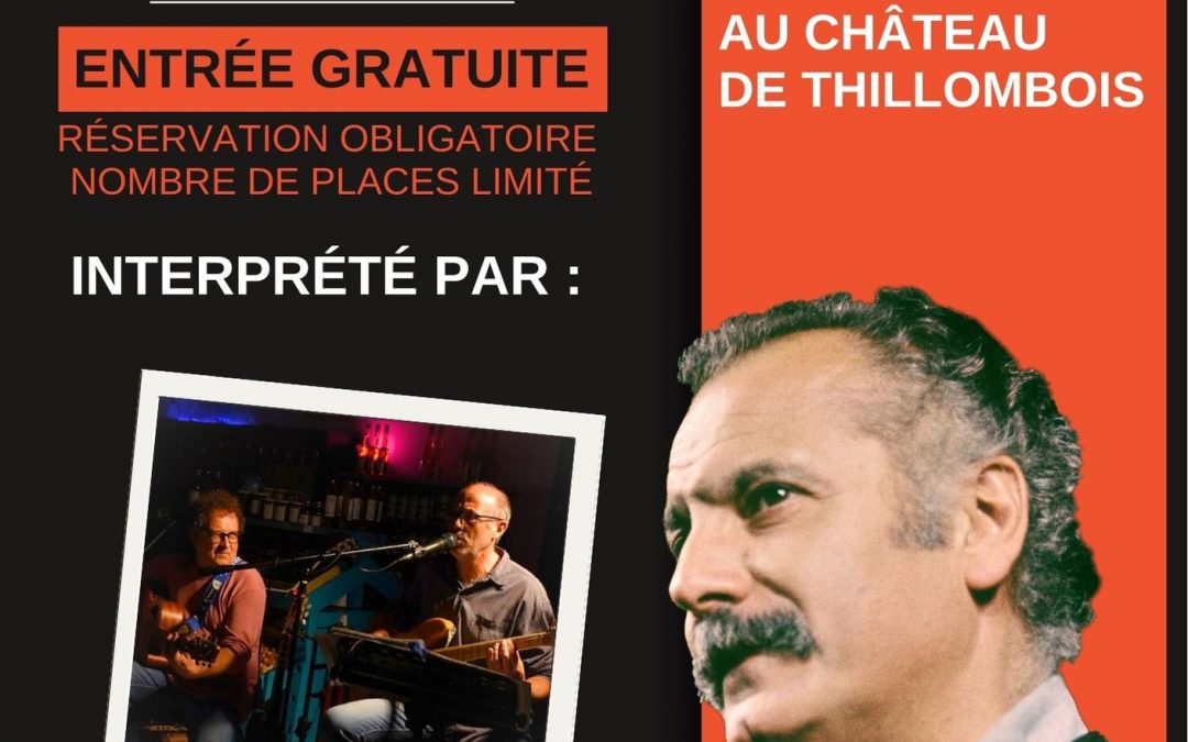 CONCERT BRASSENS Dimanche 18 mai au château de Thillombois