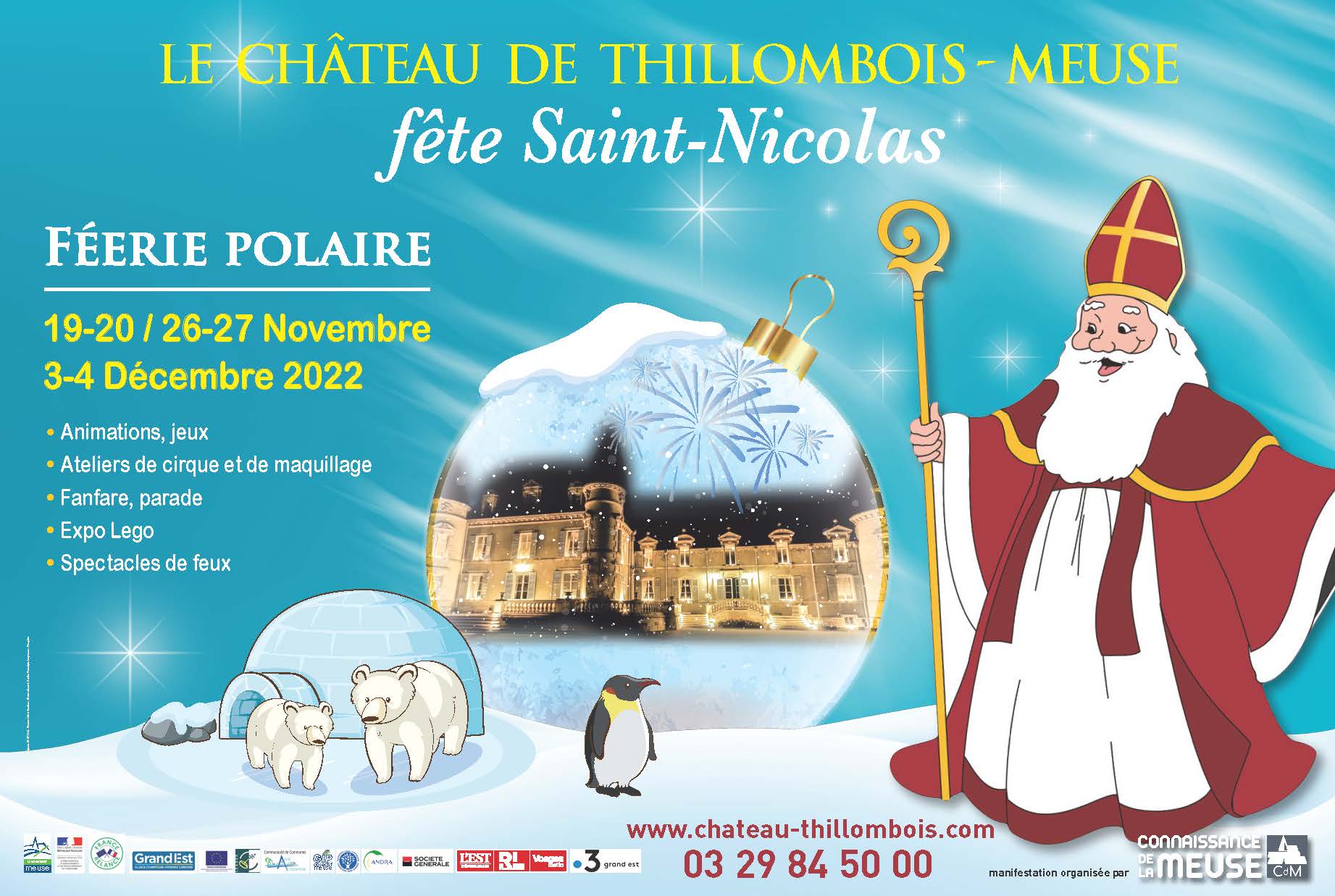 Saint Nicolas au château de Thillombois en novembre et décembre 2022