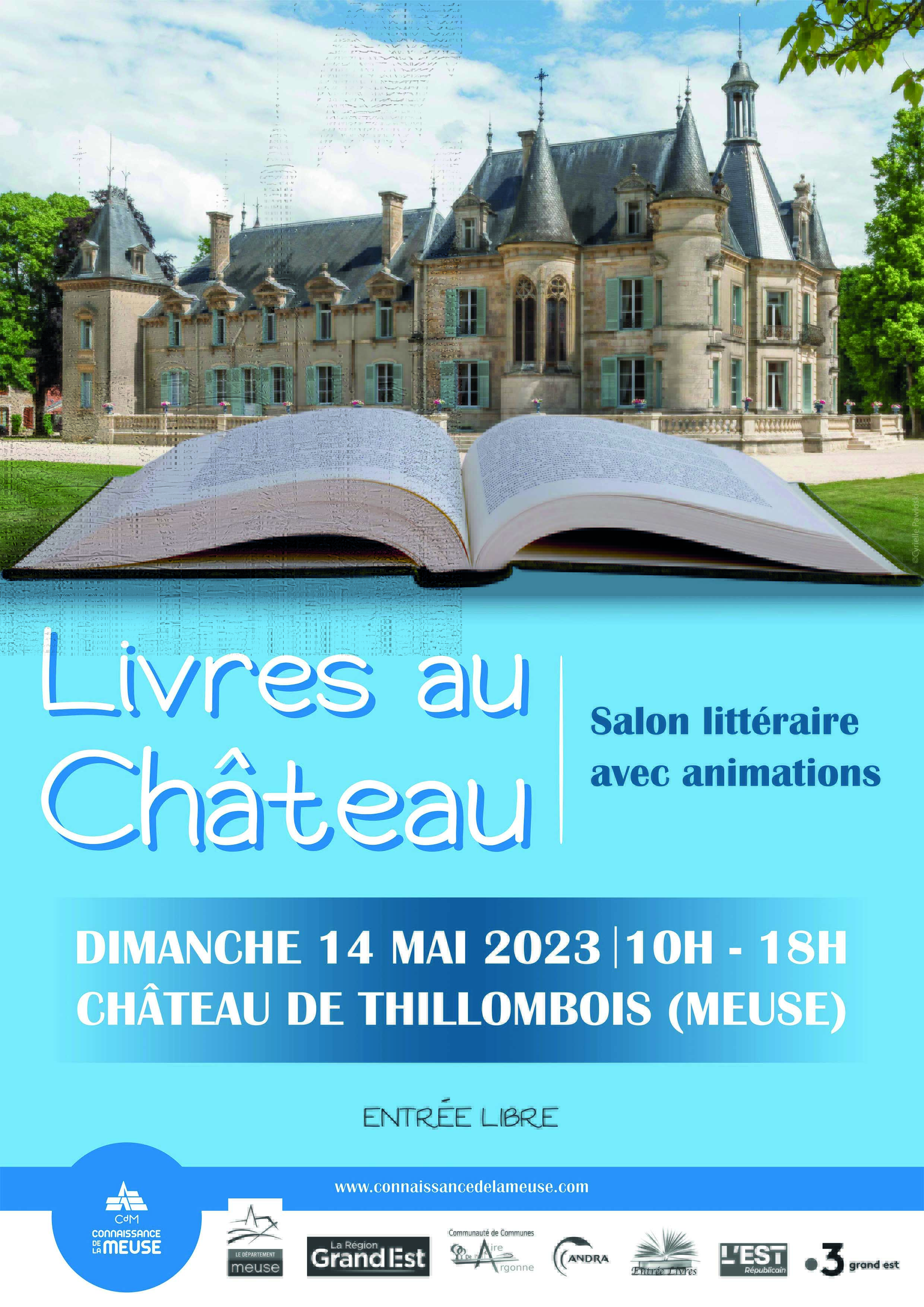 1er salon littéraire au château de Thillombois le 14 mai 2023
