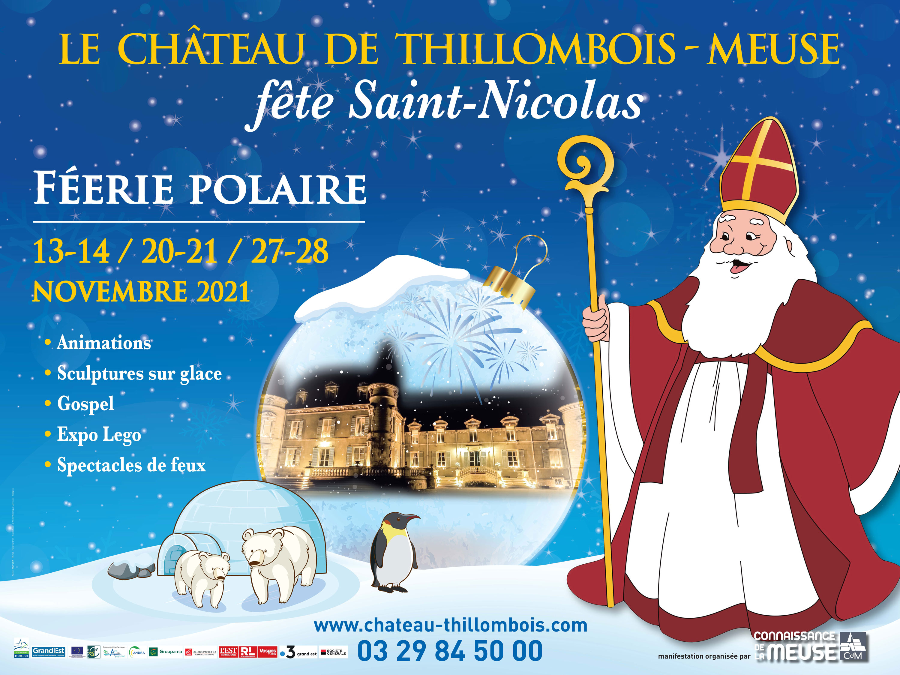 LE CHÂTEAU DE THILLOMBOIS FÊTE SAINT-NICOLAS Jeudi 4 novembre 2021 à 16h30, au château de Thillombois